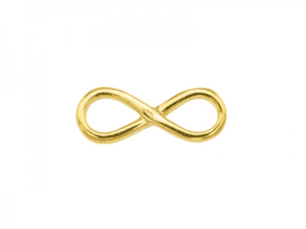 Gold Vermeil Infinity Connector 17mm
