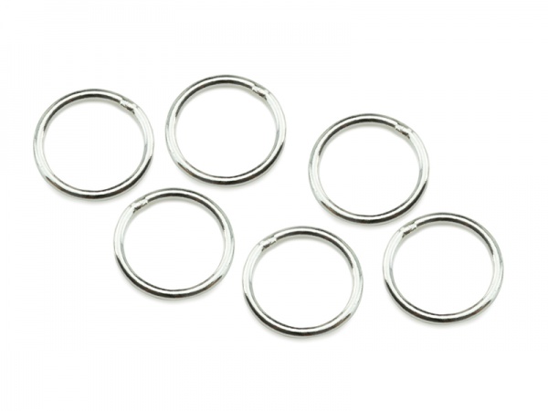Sterling Silver Closed Jump Ring 8mm ~ 20ga ~ Pack of 10