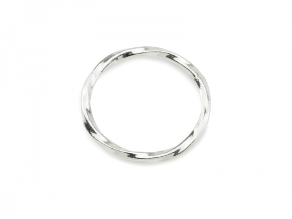 Sterling Silver Twisted Closed Jump Ring 12.5mm ~ 18ga