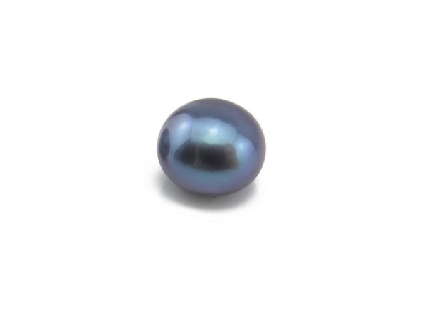 Freshwater Pearl Peacock Button ~ Various Sizes ~ Half Drilled ~ SINGLE