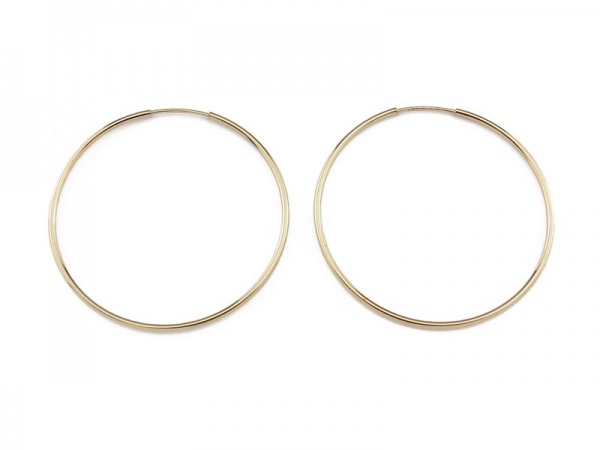 Gold Filled Earring Hoop 38mm ~ PAIR