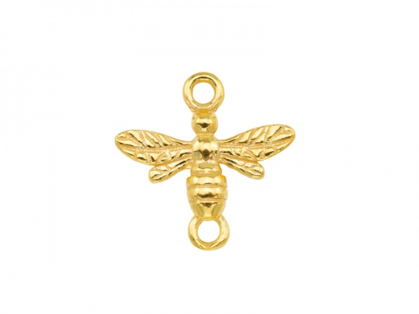 Gold Vermeil Bee Connector 14mm