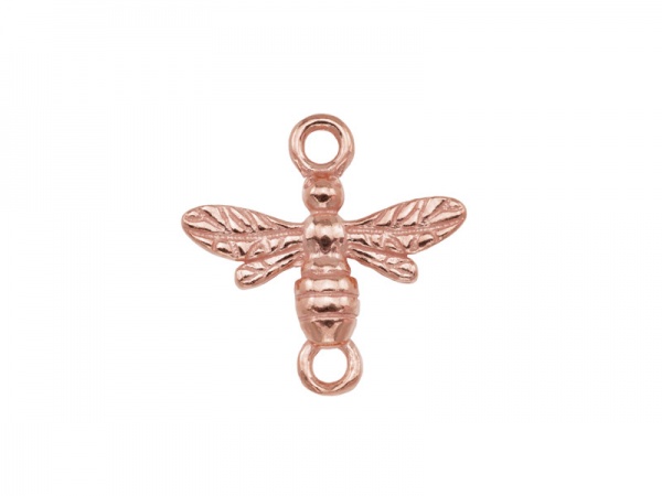 Rose Gold Vermeil Bee Connector 14mm