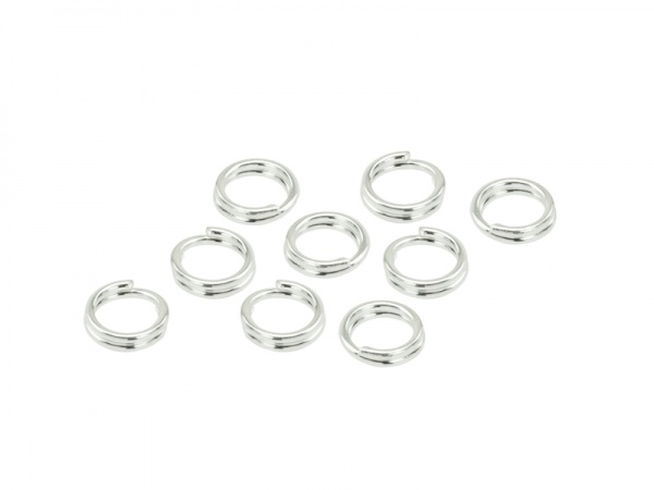 Sterling Silver Split Ring 4mm ~ Pack of 10