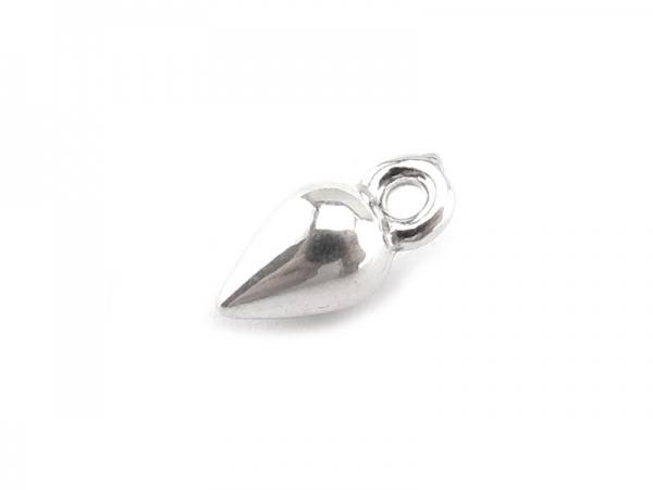 Sterling Silver Bullet Charm 6.5mm