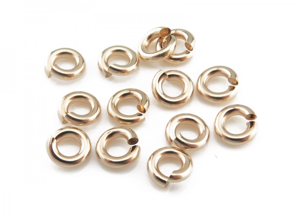 Gold Filled Open Jump Ring 4mm ~ 18ga ~ Pack of 10