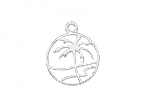 Sterling Silver Palm Pendant 13.5mm