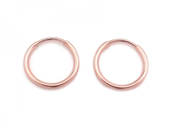 Rose Gold Filled Earring Hoop 12mm ~ PAIR
