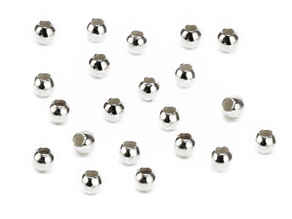 Sterling Silver Round Bead 2.5mm ~ Pack of 20