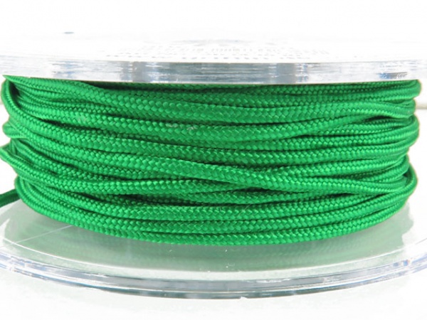 Griffin Braided Nylon Cord ~ 1.5mm ~ Green ~ 10 metres