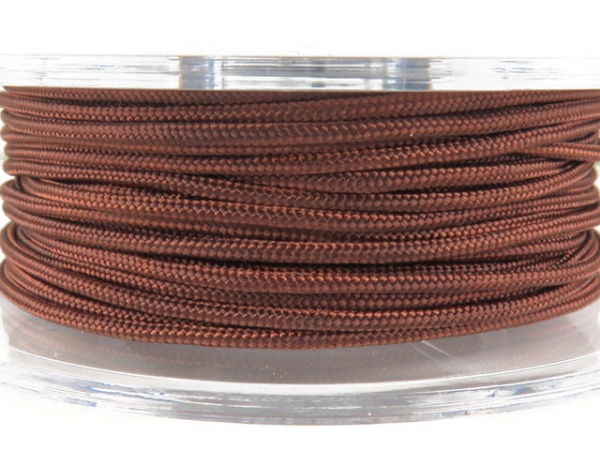 Griffin Braided Nylon Cord ~ 1.5mm ~ Dark Brown ~ 10 metres
