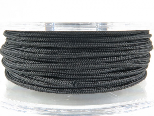 Griffin Braided Nylon Cord ~ 1.5mm ~ Black ~ 10 metres