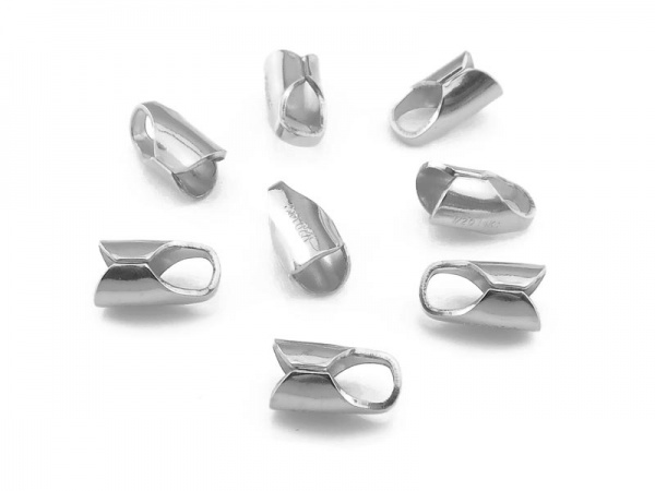 Sterling Silver Round End Cap 3mm ID