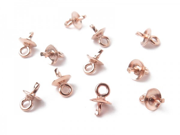 Rose Gold Filled Cup and Peg Drop 3mm
