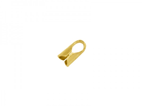 Gold Vermeil Round End Cap 2mm