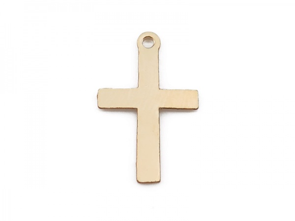 Gold Filled Cross Charm 16mm