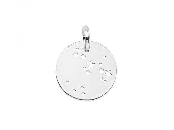 Sterling Silver Sagittarius Constellation Pendant 18mm