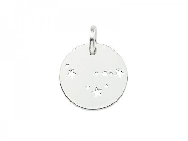 Sterling Silver Capricorn Constellation Pendant 18mm