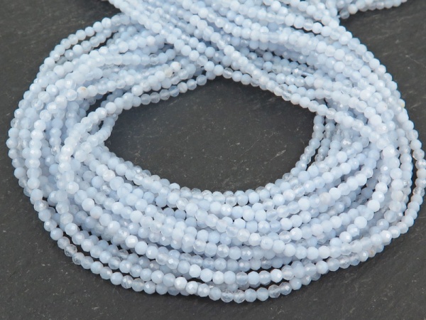 AA Chalcedony Faceted Rondelle Beads 2mm ~ 13'' Strand