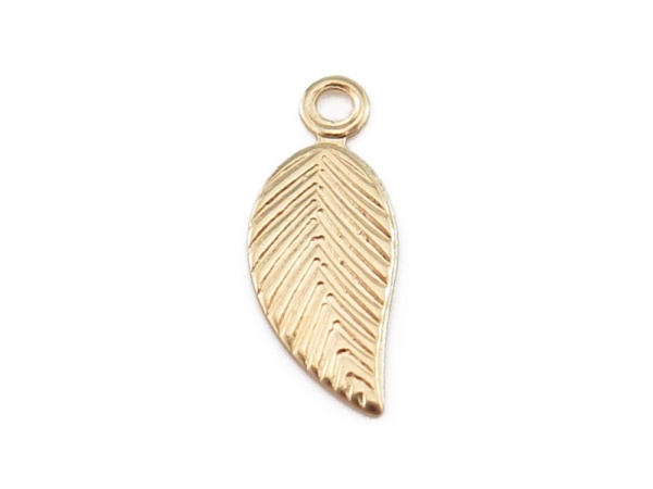 Gold Filled Leaf Charm (Right) 12mm
