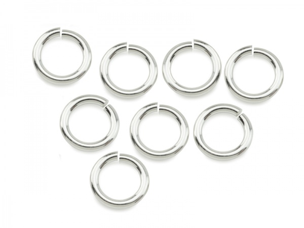 Sterling Silver Open Jump Ring 8mm ~ 16ga