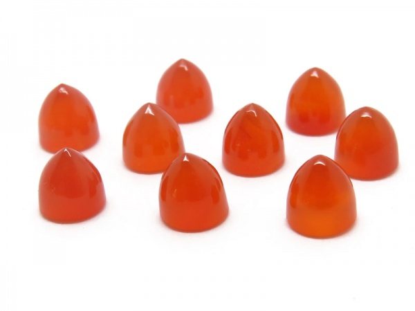 Carnelian Bullet Cabochon 5mm