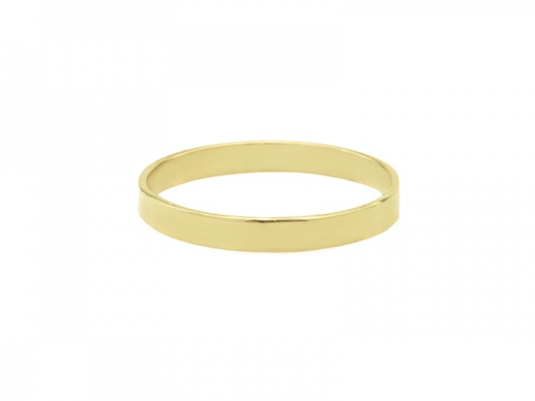Gold Filled Flat Ring ~ Size J