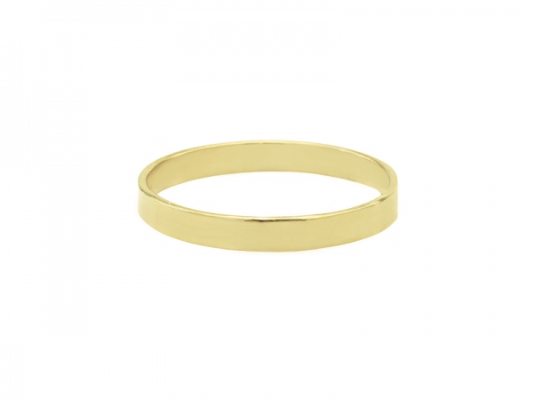 Gold Filled Flat Ring ~ Size H