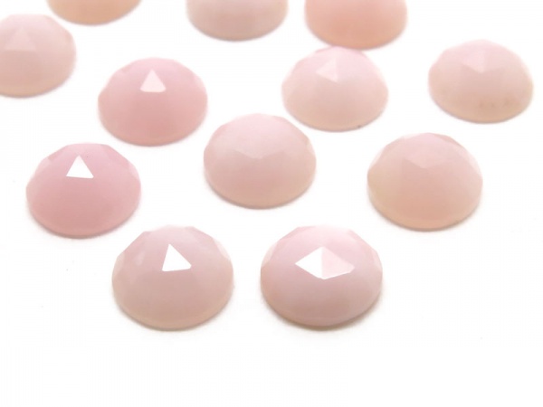 Pink Opal Rose Cut Round Cabochon ~ Various Sizes