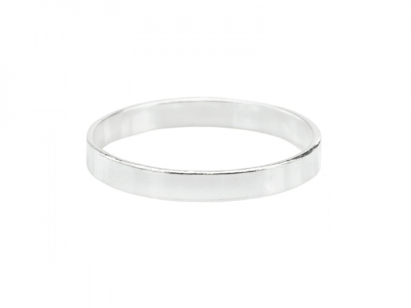 Sterling Silver Flat Ring ~ Size D