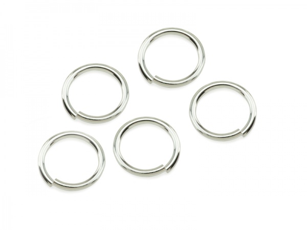 Sterling Silver Open Jump Ring 9mm ~ 18ga ~ Pack of 10