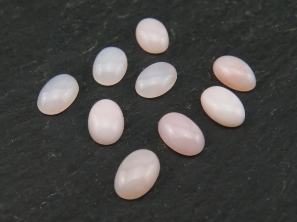 Pink Opal Oval Cabochon 6mm x 4mm