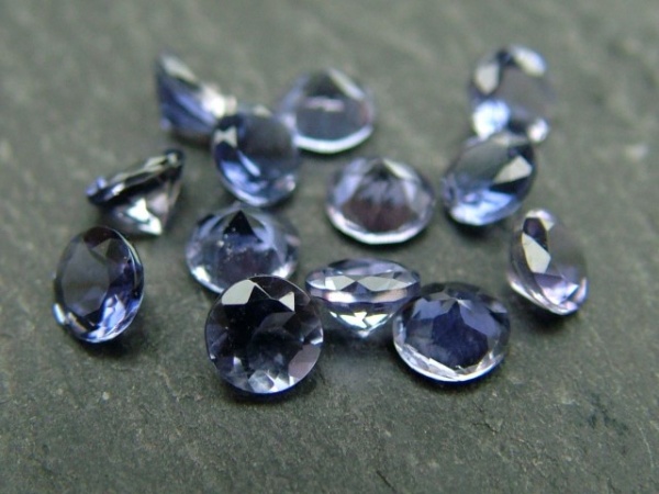 Iolite Faceted Round ~ Various Sizes