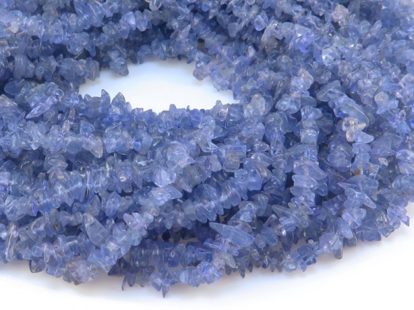 Tanzanite Chip Beads ~ 34'' Strand