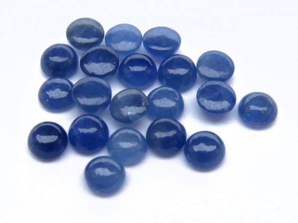 Blue Sapphire Round Cabochon ~ Various Sizes