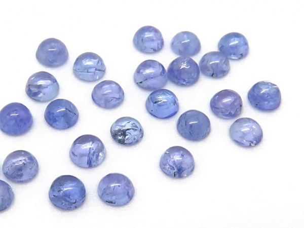 Tanzanite Round Cabochon ~ Various Sizes