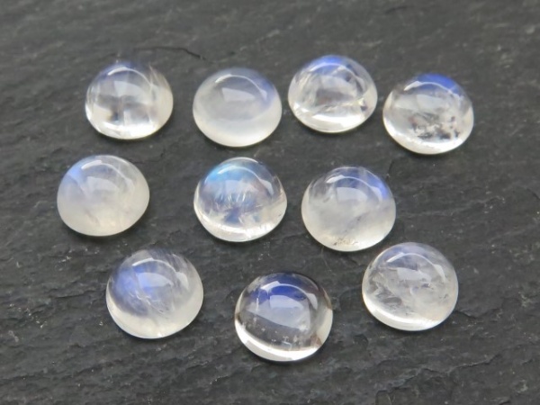 Rainbow Moonstone Round Cabochon ~ Various Sizes