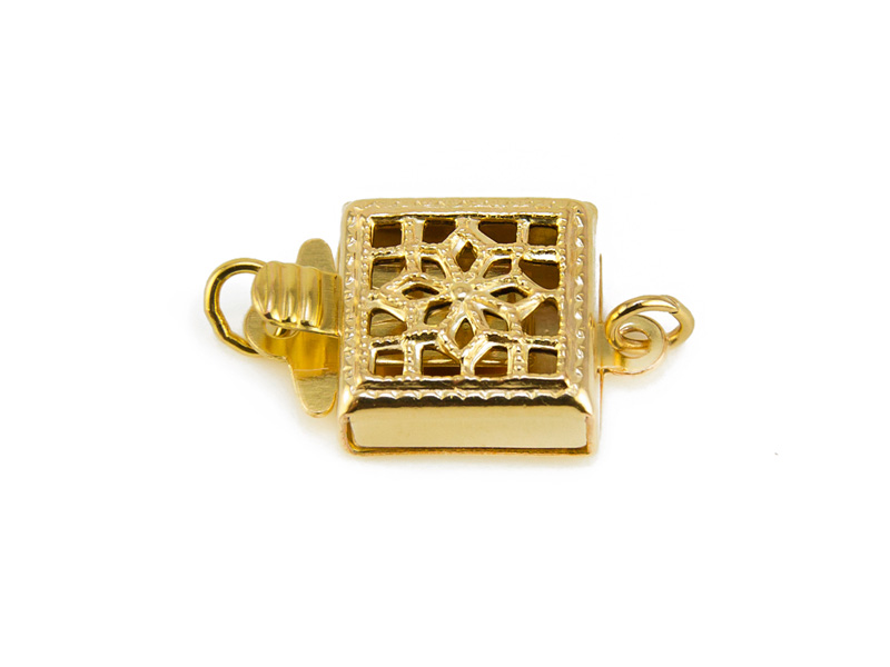 Gold Filled Square Filigree Clasp 8.5mm