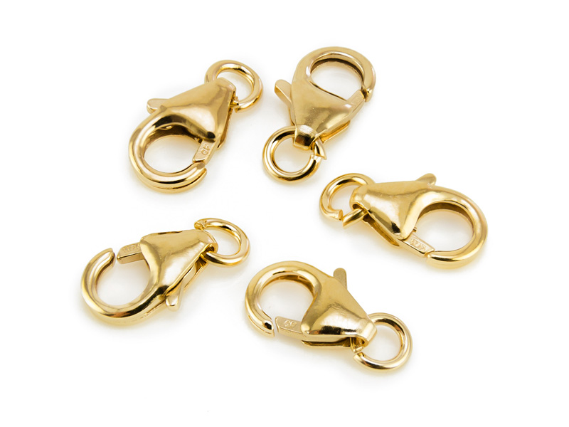 Gold Filled Oval Carabiner/Trigger/Lobster Clasp 8mm