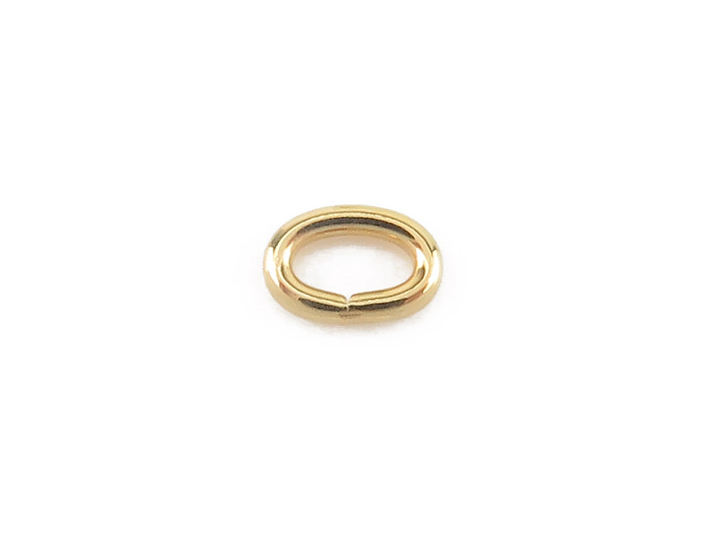 Gold Vermeil Open Oval Jump Ring 4.5mm