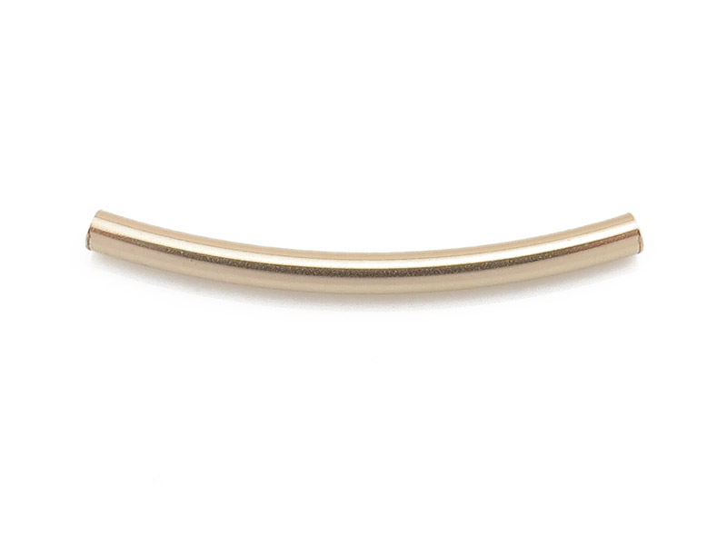 Gold Filled Curved Tube 20mm x 1.5mm