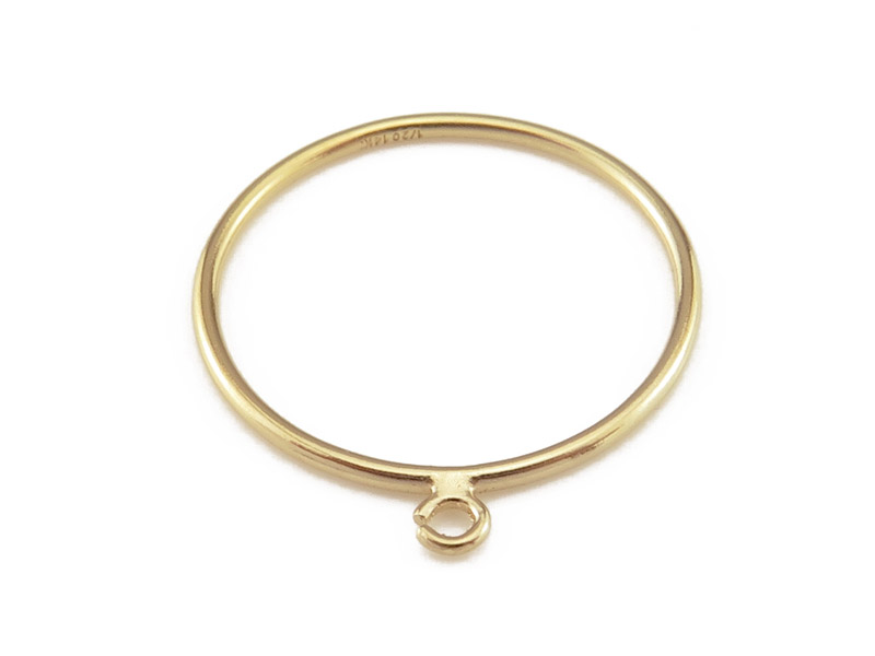 Gold Filled Stacking Ring w/Open Jump Ring ~ Size J