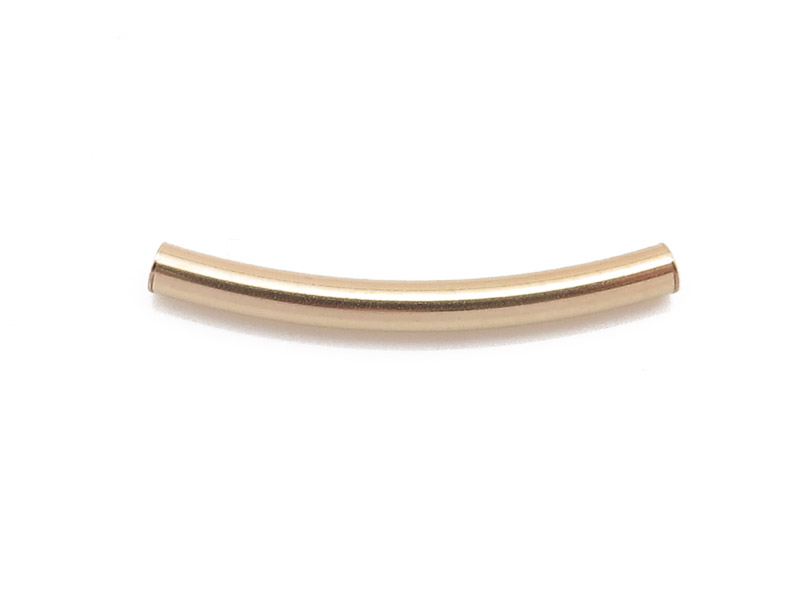 Gold Filled Curved Tube 20mm x 2mm