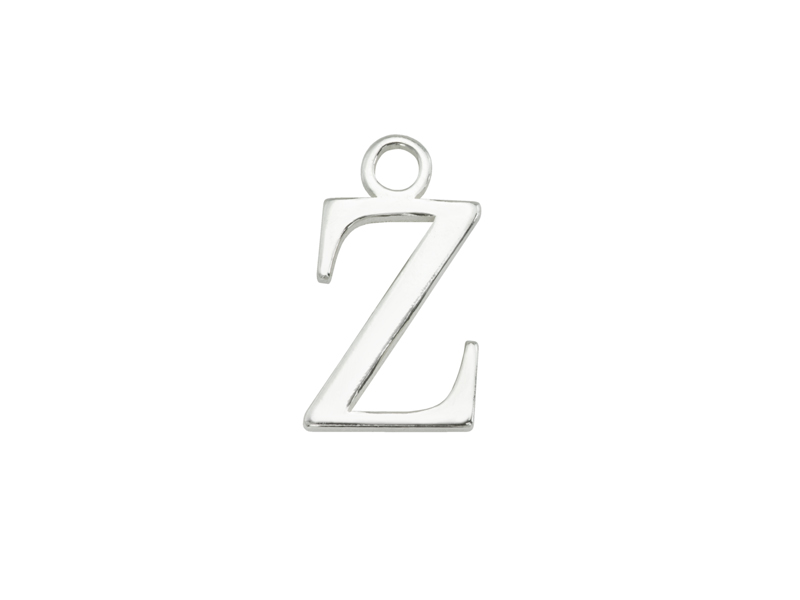 Sterling Silver Alphabet Charm ~ Z