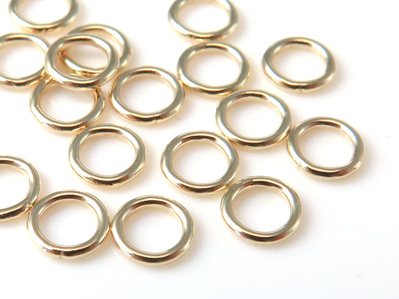 14K Gold Closed Jump Ring 4mm ~ 22g