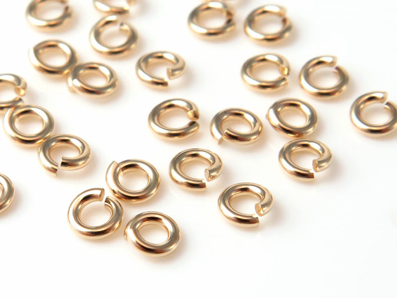 14K Gold Open Jump Ring 3mm ~ 20g