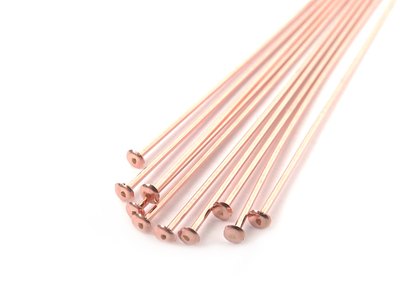 1 In Pin 14KT Gold Head Pins, 1.5 Inch, 26 Gauge - Thin Dome Head - Foto 12