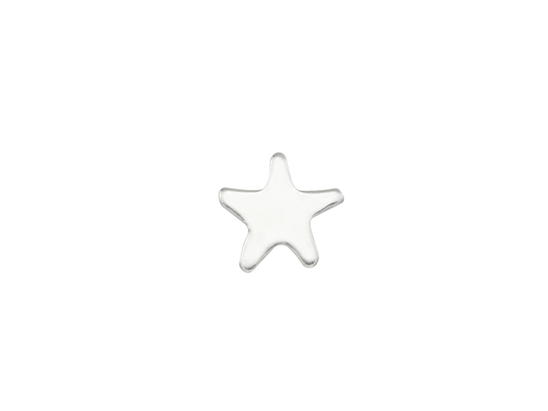 Sterling Silver Star Solderable Accent 5.25mm