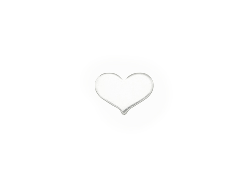 Sterling Silver Heart Solderable Accent 5mm