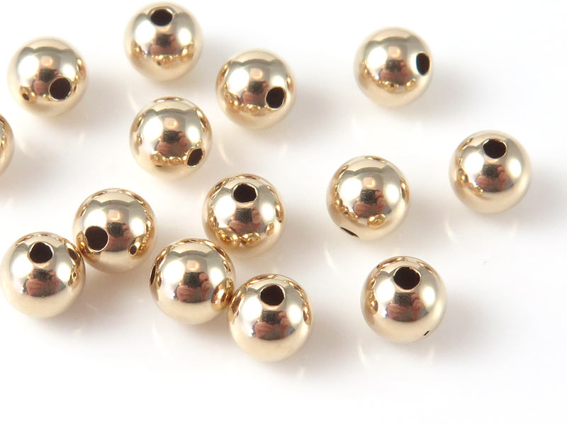 14K Gold Round Bead 4mm